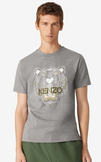 Kenzo Men Tiger T shirt Outlet Online Shop red blue grey Kenzo